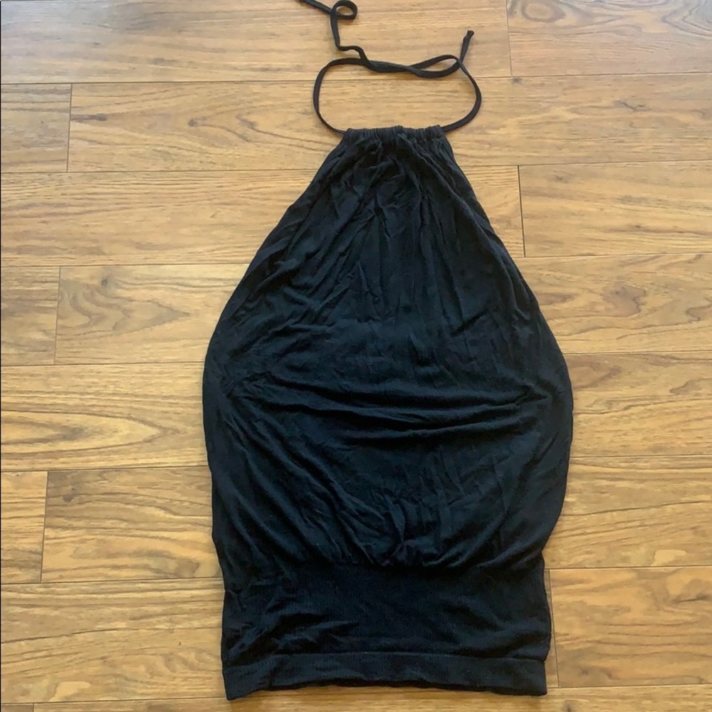 Halter Low Back Bubble Style Tunic/Mini Dress